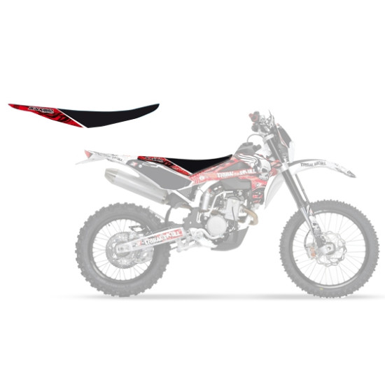 BLACKBIRD seat cover for HUSQVARNA TE/TC '08-'10, CR/WR 125 '09-'13 color black/red