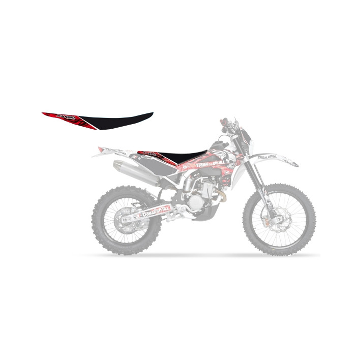 BLACKBIRD seat cover for HUSQVARNA TE/TC '08-'10, CR/WR 125 '09-'13 color black/red