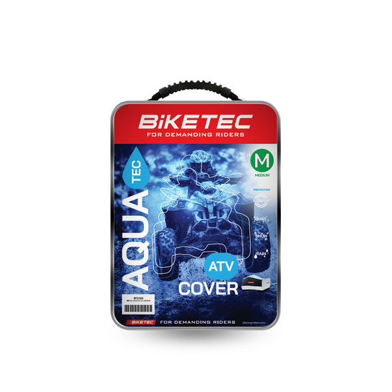 BIKETEC waterproof cover AQUATEC ATV color black/gray size L
