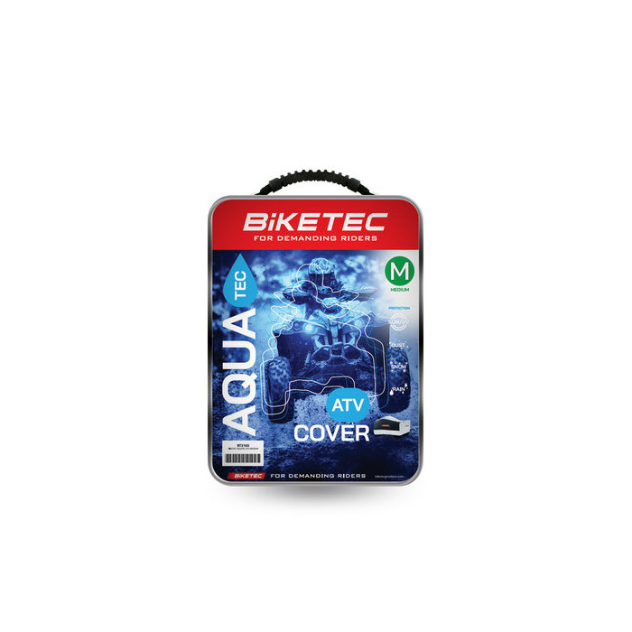 BIKETEC waterproof cover AQUATEC ATV color black/gray size L