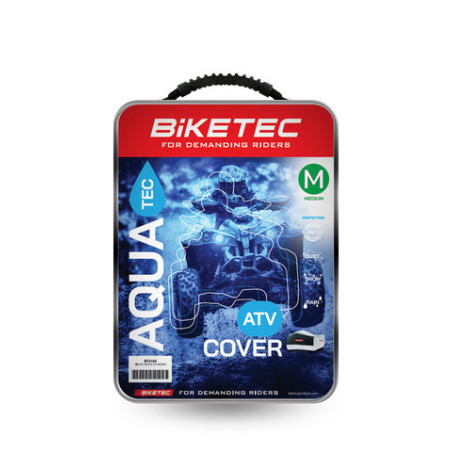 BIKETEC waterproof cover AQUATEC ATV color black/gray size L