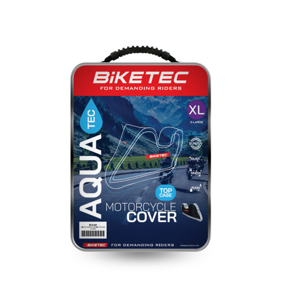 BIKETEC waterproof cover AQUATEC for motorcycle color black/gray size XXL