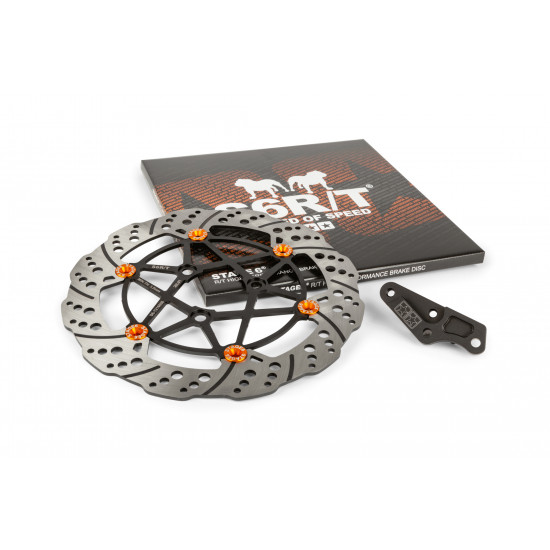 Stage6 R/T MK2 front 280mm floating brake disc Yamaha Aerox
