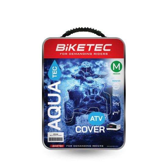 BIKETEC waterproof cover AQUATEC ATV color black/gray size M