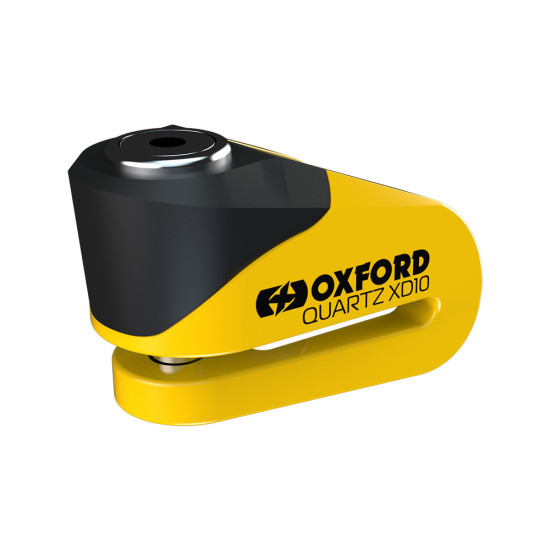 OXFORD brake disc lock QUARTZ XD10 PIN 10MM, color yellow/black (old product code: LK267)