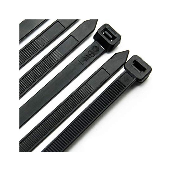 POLISPORT fastening straps 12 pcs. UK color black