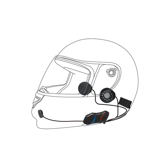SENA intercom SMH10R BLUETOOTH 3.0 900M RACING with universal microphone set (2 sets)
