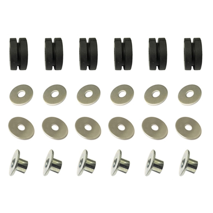 PSYCHIC radiator mounting kit HONDA / KAWASAKI / SUZUKI / YAMAHA ( 6 sets )