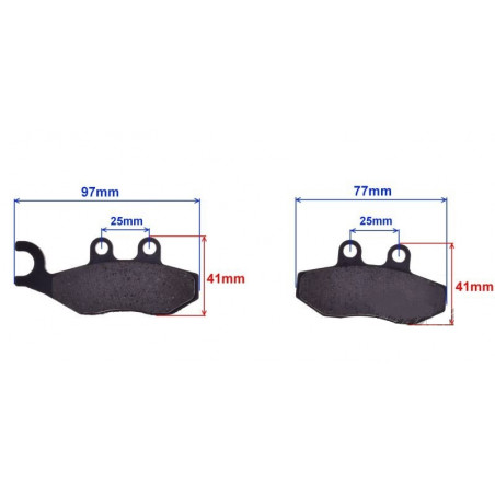Piaggio FLY 50-125 front brake pads