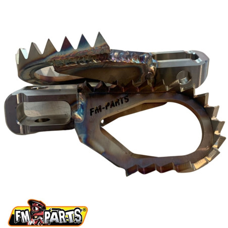 FM-PARTS OFFSET footpegs (set) STAINLESS FOOTPEGS BETA `20-22 color steel