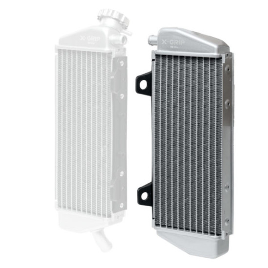 X-GRIP radiator left fits: KTM EXC/EXCF '20-'21, SX/SXF '19-'21, HUSQVARNA TC/FC '19-'21, HUSQVARNA TE/FE '20-'21, GASGAS M
