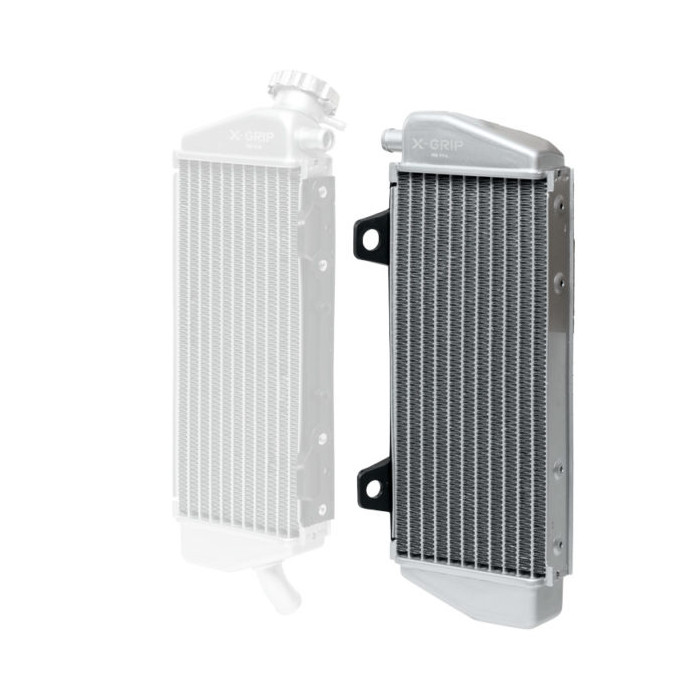 X-GRIP radiator left fits: KTM EXC/EXCF '20-'21, SX/SXF '19-'21, HUSQVARNA TC/FC '19-'21, HUSQVARNA TE/FE '20-'21, GASGAS M