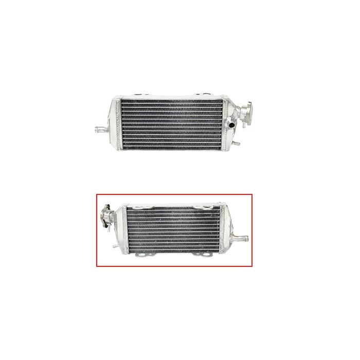 PSYCHIC radiator GAS GAS EC/MC 200/250/300 '07-11 left (pcs.) (with plug)