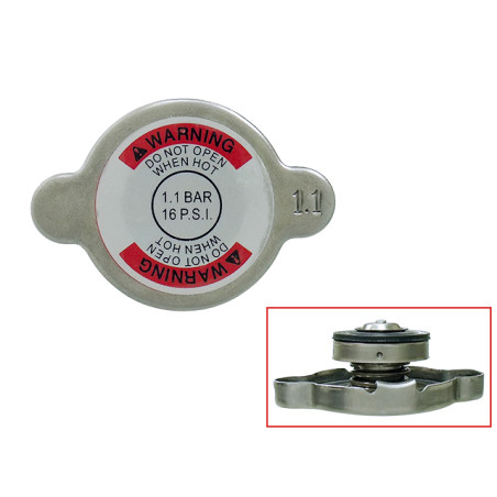 BRONCO aušinimo radiatoriaus kamštis 1.1 BAR / 16 PSI ( visiems radiatoriams BRONCO AC-100XX )