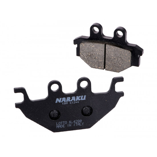 Rear brake linings of the...
