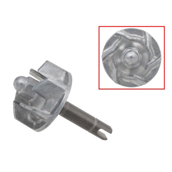 BRONCO 2022/01 shaft (impeller) propeller (impeller) cooling pump YAMAHA YFM 660 GRIZZLY '02-'08, YXR 660 RHINO '04-'07 (5KM-