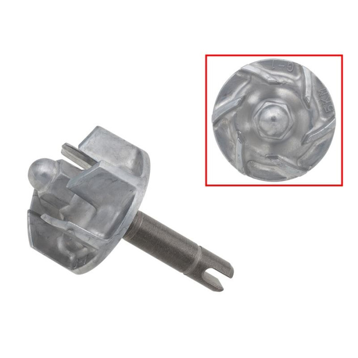 BRONCO 2022/01 shaft (impeller) propeller (impeller) cooling pump YAMAHA YFM 660 GRIZZLY '02-'08, YXR 660 RHINO '04-'07 (5KM-