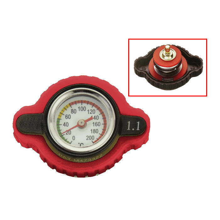 PSYCHIC cooling radiator cap with temperature indicator KTM (1.8 BAR) red