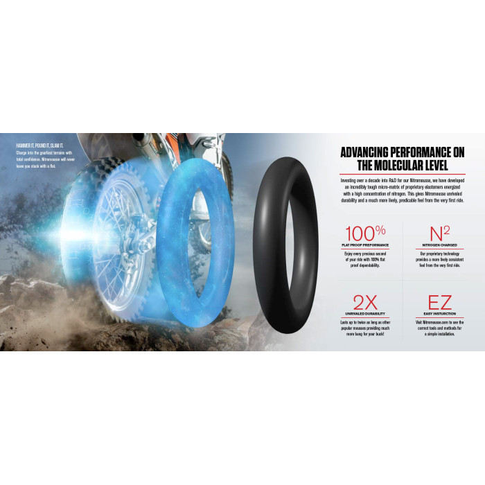 NUETECH NITROMOUSSE MOUSSE 140/80-18 (želė 85G. komplekte)