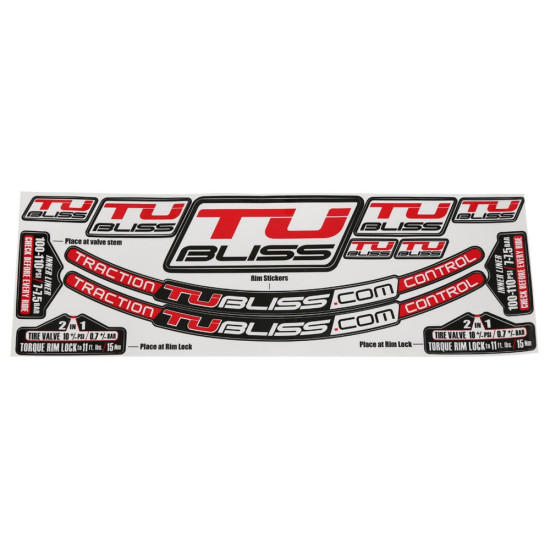 NUETECH SK1 rim sticker set for TUBLISS KIT