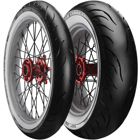 AVON tire 120/70-21 COBRA CHROME WSW 68V TL REINF front white edge DOT 38/2022 (2120094)