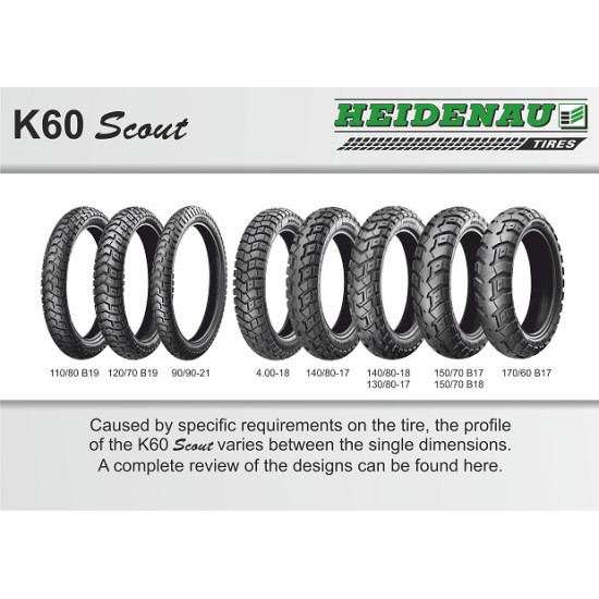 HEIDENAU padanga 150/70B18 K60 SCOUT 70T TL M/C M+S KTM ADVENTURE 950/990 DOT 32-45/2022