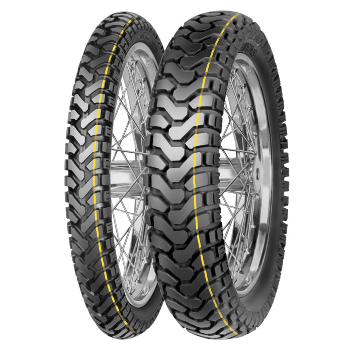 MITAS tire 150/70-18 E-07 TL KTM ADVENTURE 950/990 (yellow stripe) DOT 44/2022 (24405)