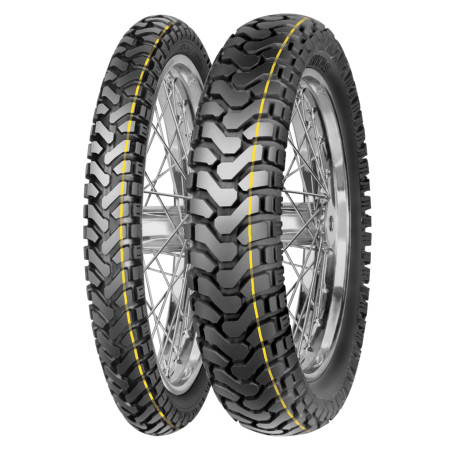 MITAS tire 150/70-18 E-07 TL KTM ADVENTURE 950/990 (yellow stripe) DOT 44/2022 (24405)