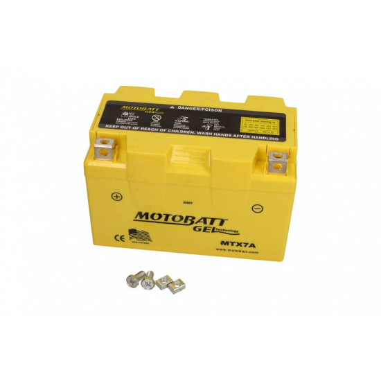 YTX7A-BS (MTX7A) 12V 7Ah 110A Motobatt battery