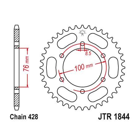 Yamaha YZF R125 rear sprocket 48 teeth