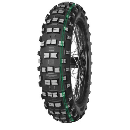 MITAS padanga 120/90-18 TERRA FORCE-EH 65M TT SUPER SOFT (dviguba žalia juosta) DOT 2022 (DOT:JJDD/TTDD) (26400)