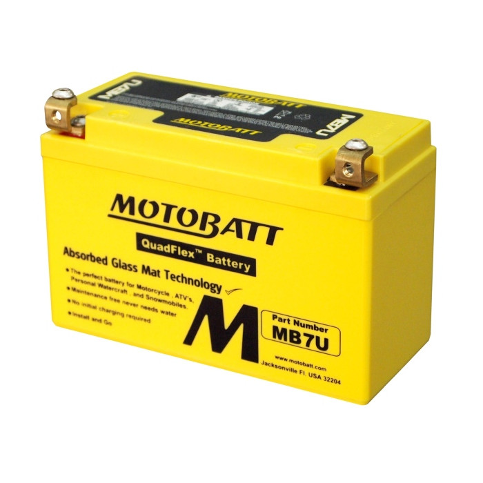 YT7B-BS (MB7U) 12V 6.5Ah 100A Motobatt battery