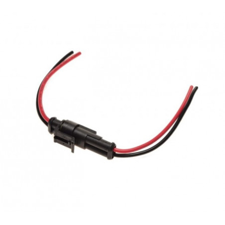 Airtight wire connector with 2 contacts