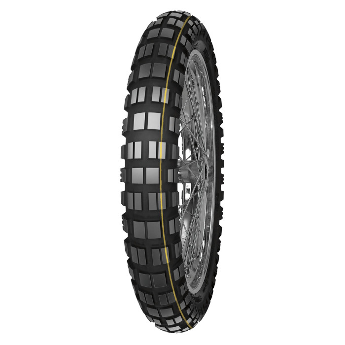 MITAS tire 90/90B21 E-10 54T TL DAKAR (yellow stripe) 10-48/2022 (24656)