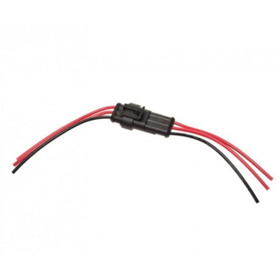Hermetic wire connector, 3-pin