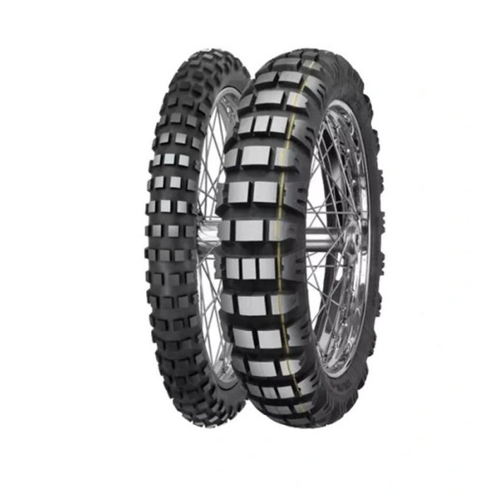 MITAS tire 100/90-19 E-09 57R TL DAKAR (yellow stripe) 32-33/2022 (24555)