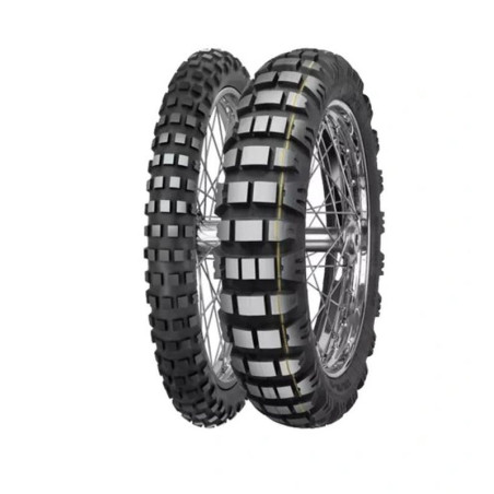MITAS tire 100/90-19 E-09 57R TL DAKAR (yellow stripe) 32-33/2022 (24555)