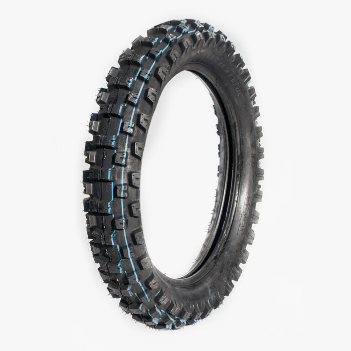 MOTOZ tire 140/80-18 TRACTIONATOR ENDURO S/T FIM BFM SUPER SOFT 70R TT (ECER75/DOT) (green/blue stripe) (30% HARD -70% SOFT