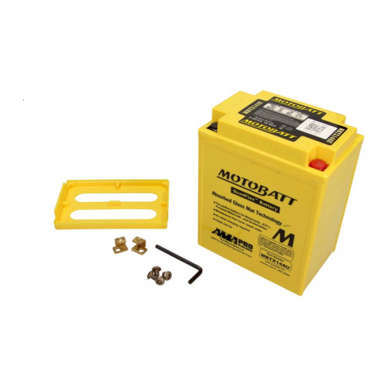 YTX14AHL-BS (MBTX14AU) 12V 16.5Ah 210A Motobatt battery