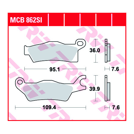 TRW MCB862SI Can-Am brake pads