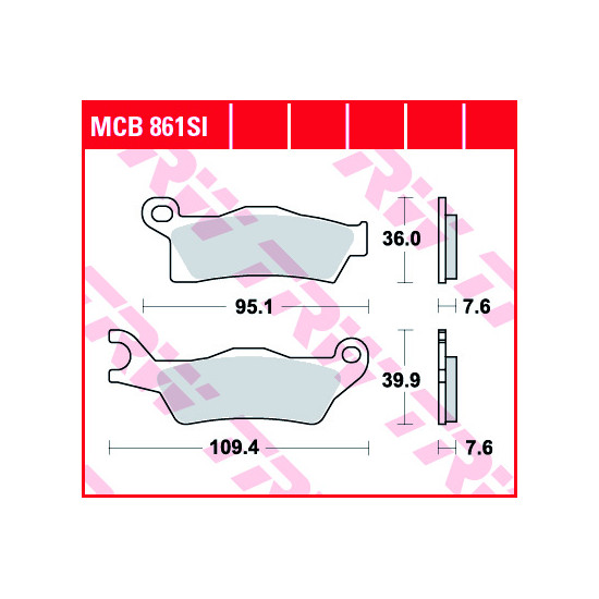 TRW MCB861SI Can-Am brake pads