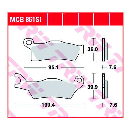 TRW MCB861SI Can-Am brake pads