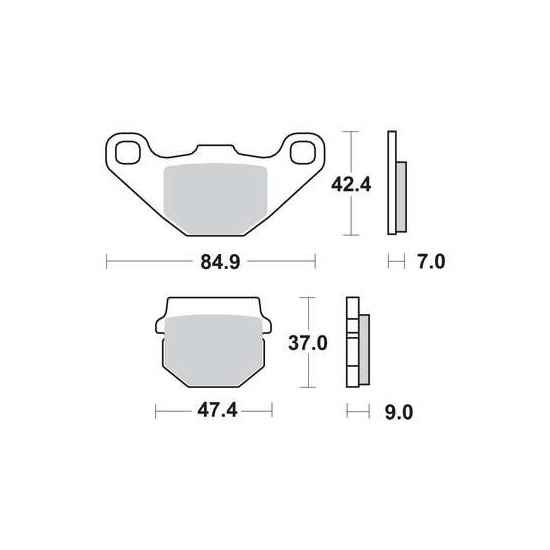 Piaggio NRG Power front brake pads Malossi MHR