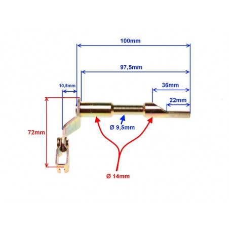 Minarelli AM6 clutch cable deflector