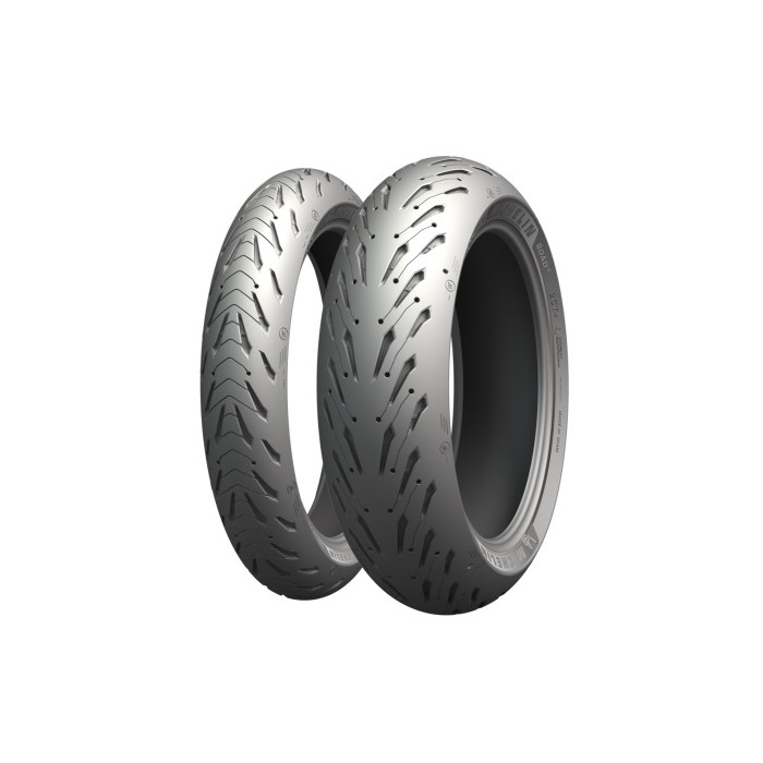 MICHELIN tire set (CAI094996/22) 120/60ZR17 PILOT ROAD 5 (55W) TL M/C 05-29/2022 + (CAI088877/22) 160/60ZR17 PILOT ROA