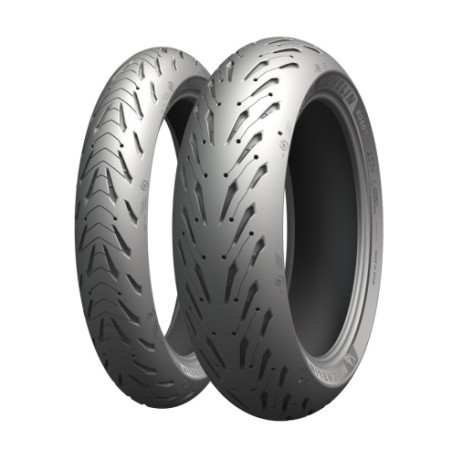 MICHELIN tire set (CAI094996/22) 120/60ZR17 PILOT ROAD 5 (55W) TL M/C 05-29/2022 + (CAI088877/22) 160/60ZR17 PILOT ROA