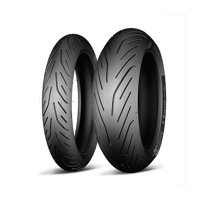 MICHELIN padangų komplektas (CAI421457/22) 120/70ZR17 PILOT POWER 3 (58W) TL M/C priekinė 04-05/2022 + (CAI951109/22) 180/55ZR17