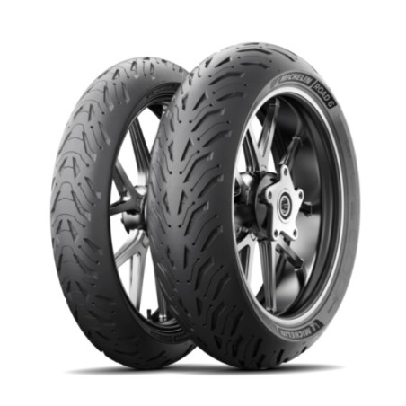 MICHELIN padangų komplektas (CAI695754/22) 120/70ZR17 PILOT ROAD 6 GT (58W) TL M/C 39/2022 + (CAI184761/22) 190/50ZR17 PILOT ROA
