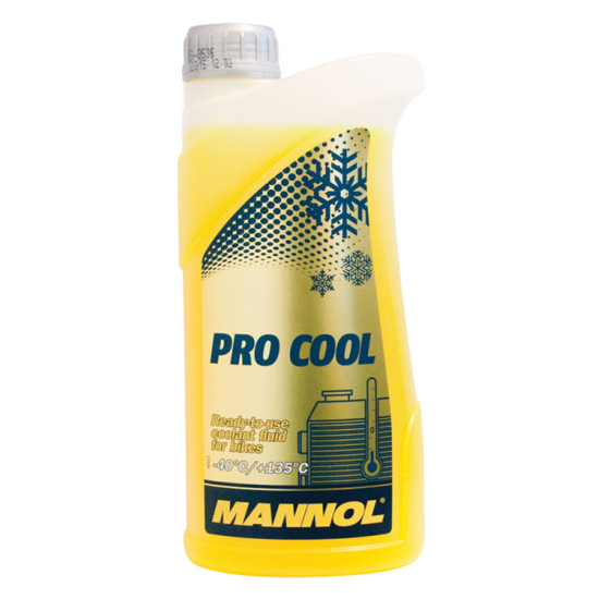 MANNOL coolant PRO COOL 1L for motorcycles (-40°C/+135°C) ready to use