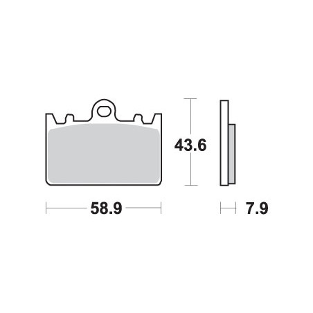 SBS brake pads KH180 STREET EXCEL SINTER gold color
